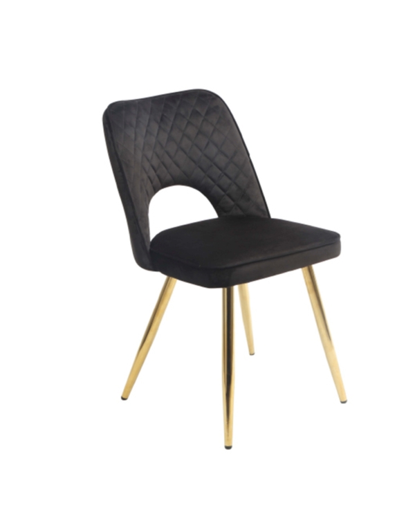 Silla Leinad velvet negro